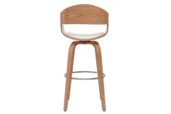Sale Miliboo Taburetes de cocina nórdicos con giro 360° de madera clara 67 cm GAO