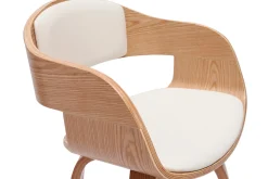 Sale Miliboo Taburetes de cocina nórdicos con giro 360° de madera clara 67 cm GAO