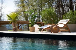 Fashion Miliboo Tumbona para el sol blanco roto BIARRITZ